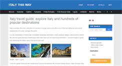 Desktop Screenshot of italythisway.com