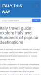 Mobile Screenshot of italythisway.com
