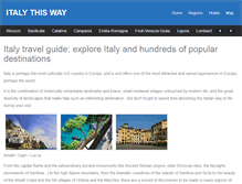 Tablet Screenshot of italythisway.com